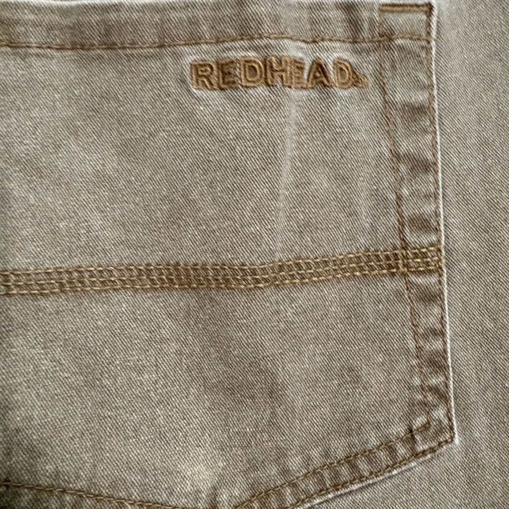 Red Head Brand Co Jeans 38x34 Khaki Straight Leg Workwear Outdoor - Picture 8 of 9